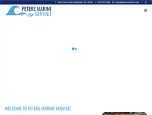 Tablet Screenshot of petersmarine.com